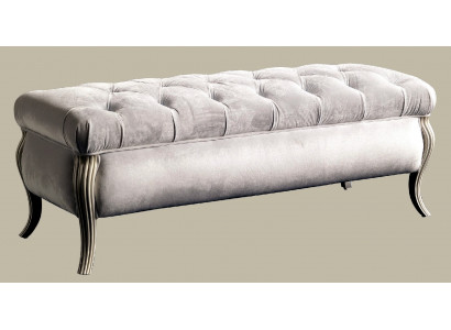 Chesterfield Design Hocker Oval Pouf Fußhocker Möbel Polsterhocker Sitzhocker