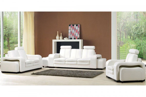 Sofagarnitur 3+1+1 Sitzer Set Design Sofa Polster Couchen Couch Moderne