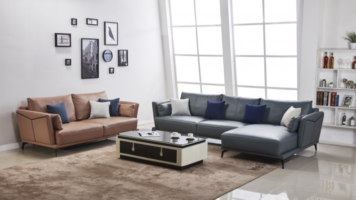 Moderne Sofa Eckgarnitur L Form Polster Sitz Ecke Couch 2 Sitzer Gruppe