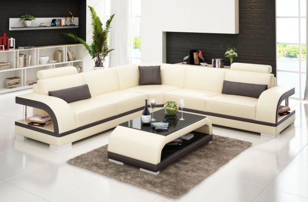 Moderne Sofa Eckgarnitur L Form Polster Ecke Designer Couch Sitz Möbel