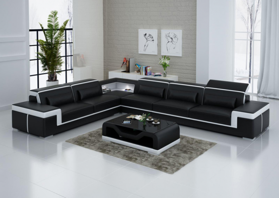 Designer Sofa Couch Ecksofa Polster Garnitur Wohnlandschaft L-Form