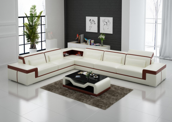 Designer Sofa Couch Ecksofa Polster Garnitur Wohnlandschaft L-Form