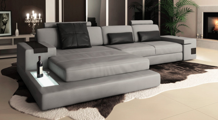 Design Ecksofa Sofa Couch Polster Eckgarnitur Ledersofa Sofas Couchen