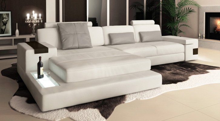Design Ecksofa Sofa Couch Polster Eckgarnitur Ledersofa Sofas Couchen