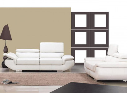 Luxus Möbel Sofagarnitur Couch Sofa Polster 3+2 Ledersofa Couch Set Garnitur