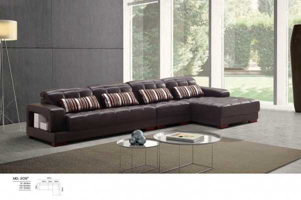 Polster Leder Couch Eck Sofa Wohn Zimmer Landschaft Sofas Neu Eck