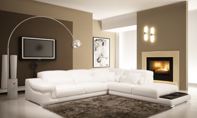 Multifunktions Relac Ecksofa Ledersofa Sofa Couch Polster Eck Sitz Garnitur