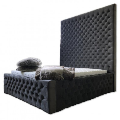 Designer Modern Chesterfield-Bett in modernem Luxusstil mit hohem Kopfteil