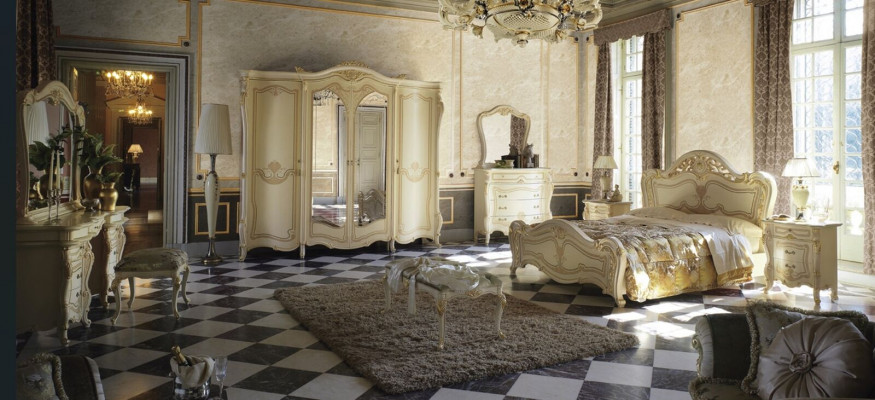 Unvergleichliches klassisches 10-teiliges italienisches Schlafzimmer-Set