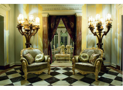 Sessel Design Couch 2tlg. Relax Stoff Lounge Luxus Fernseh Club Polster Sitzer