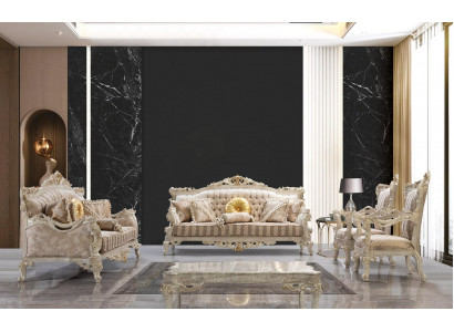 Sofagarnitur Sofa Couch Sofas Couchen Klassische Möbel 5tlg. Garnitur Möbel
