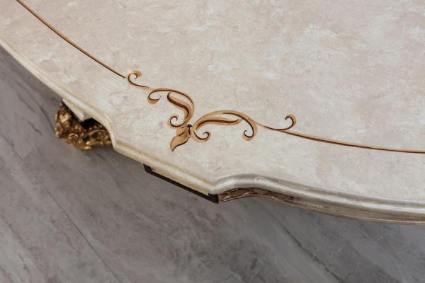 Klassischer Luxus Tisch Holz Tische Barock Rokoko Antik Stil Ess Wohn Zimmer neu