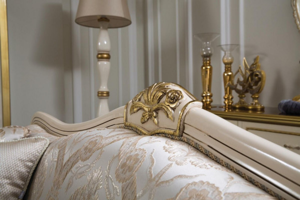 Barock Sessel Gold Beige Sessel Einsitzer Klassische Stil Möbel Samt Holz