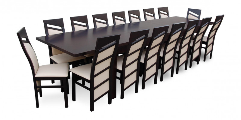 Komplett Set Esstisch Stuhl 12x Stühle Esszimmer Ess Gruppe Holz Tische 13tlg