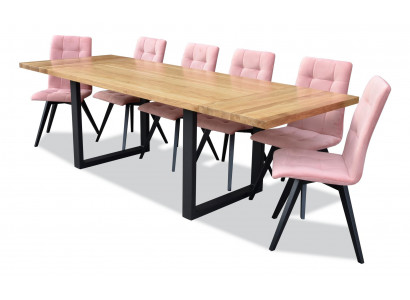 Esstisch 6x Stühle Klassische Esszimmer Garnitur 7tlg.Set Rechteckig Tisch Stuhl