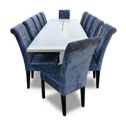 Luxus Esszimmer Design Garnitur 7tlg. Set Tisch + 6 Stuhl Modern Komplett Neu
