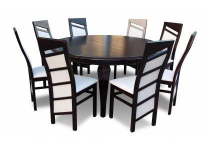 Esstisch + 8 Stühle Esszimmer Set Essgruppe Klassischer Tisch 9tlg Stuhl Tische