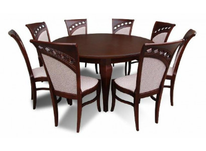 Moderne Esstisch Tisch Holz Esszimmer Garnitur 8x Stuhl Set Stühle 9 tlg. Set