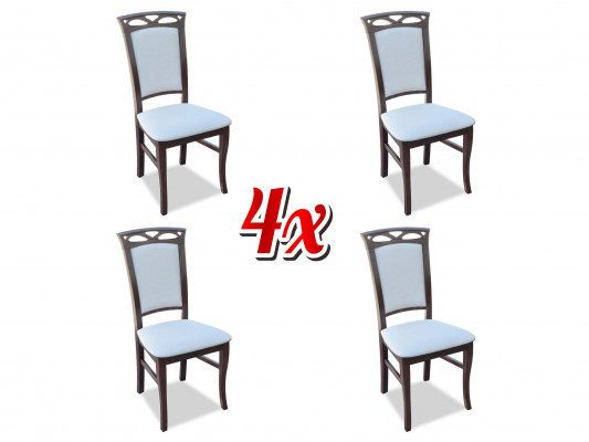 Esszimmerstuhl Lehn Stühle Esszimmerstühle Neu Textil Set 4x Massiv Holz Stuhl