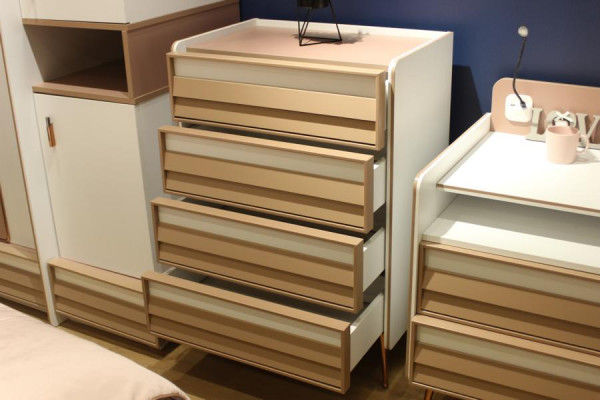 Modern Kommode mit 2 Schubladen Möbel Designer Zimmer Kinderzimmer Neu
