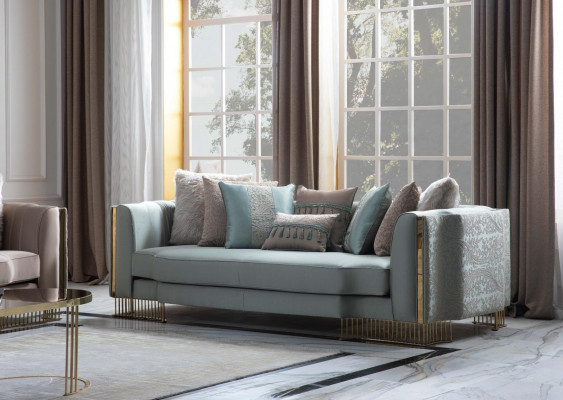 Stilvoll Sofagarnitur 2x Sofas Klassische Design Möbel mit Armlehnen 4+3