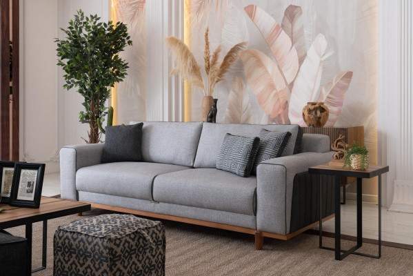 Big Sofa 242cm Couch Polster Möbel Sofas Stoffcouch Einrichtung Textil