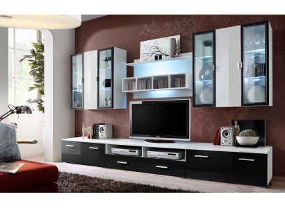Moderne Design Wohnwand TV-Ständer Holz Wohnzimmer Möbel TV Einrichtung