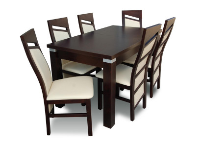 Essgarnitur Esstisch 6 x Stuhl Set Set Garnitur Tisch Lehnstuhl Essgruppe 7tlg.