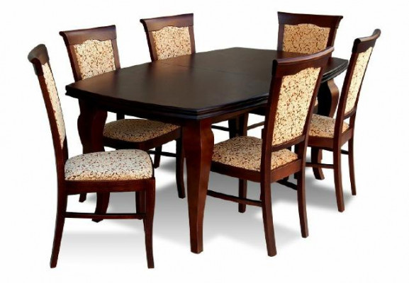 Esstisch + 6x Stühle Stuhl Esszimmer Set Essgruppe Modern Tisch Tische Neu Z11