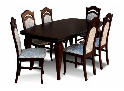 Esstisch + 6x Stühle Stuhl Esszimmer Set Essgruppe Gruppentisch Tisch Tische Z14