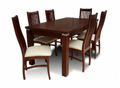 Esstisch + 6 Stühle für Esszimmer Set Essgruppe Klassischer Tisch Neu