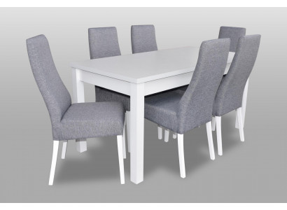 Komplett Set Esstisch 6x Stühle Esszimmer Ess Gruppe Holz Tisch Tische 7tlg Neu