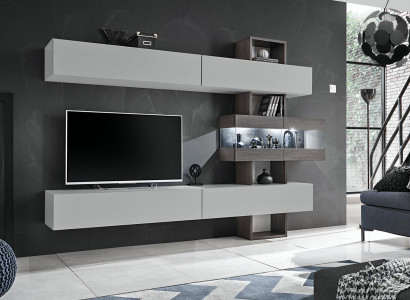 Wohnzimmer Komplett Möbel rtv Lowboard Wohnwand Holz Designer Einrichtung
