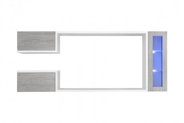 Wohnwand Garnitur Designer Möbel Wandschrank Modern Holz Regale Neu