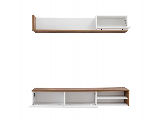 Wohnwand Wandregal Moderne Design TV-Ständer Wohnzimmer Einrichtung Neu