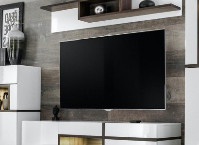 Wohnzimmer Wohnwand TV-Ständer Regal Luxus Design Set Modern Möbel Neu