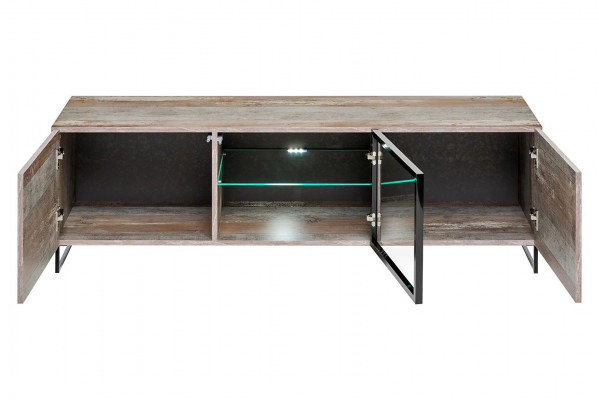 Luxus TV-Ständer Modern Design Einrichtung Wohnzimmer Holz Möbel Neu