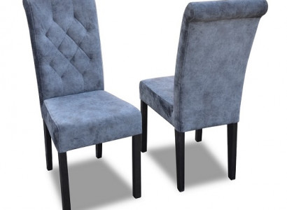 6x Chesterfield Stuhl Set Sitz Polster Garnitur Esszimmer Stühle Lehn Leder K11