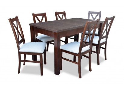 Komplette Esszimmer Garnitur Tisch 6x Lehnstuhl Stühle Luxus Essgruppe Set 7tlg