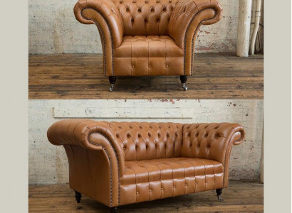 2+1 Sofagarnitur Chesterfield Textil Stoff Sofa Couchen Polster Set Garnituren