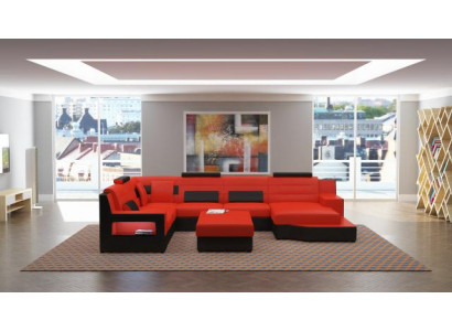Wohnlandschaft Ecksofa Sofa Couch Polster Garnitur Ledersofa Schlafsofa Sofort