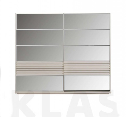 Schlafzimmer Möbel Glasschrank Designer Doppelbett Holz Nachttische 4tlg