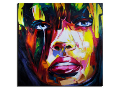 Ölbild Ölbilder Gemälde Bild Handgemalt 120x120cm Malerei Bunt Öl Bilder Kunst