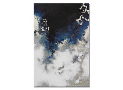 Abstrakt Bild Echte Handarbeit Rahmen Öl Gemälde Bilder 60x90cm Ölbilder Schwarz