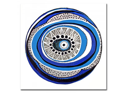 Abstrakt Bild Echte Handarbeit Rahmen Öl Gemälde Bilder 40x40cm Ölbilder Auge