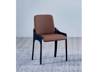 Brauner Esszimmer Stuhl Stilvoller Einsitzer Luxus Polsterstühle Stühle