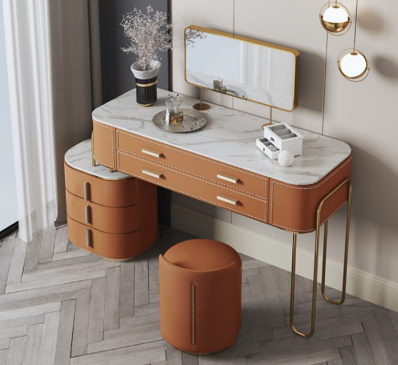 Schlafzimmer Zweifarbiger Schminktisch Frisiertisch 2x Schubladen Neu