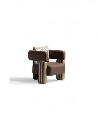 Komplette Couchgarnitur Sofa Sessel Braun Stoffsofa Polstersofa Tisch