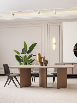 Esszimmer Essgruppe Esszimmermöbel Esstisch Essecke 9tlg Holz Beige