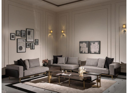 Ecksofa L form Eckgarnitur Großes Sofa Grau Polstersofa Stoffsofa Neu